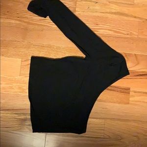 Long sleeve one shoulder top